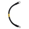 Exell Battery AWG #1/0 Black Battery Interconnect Cable 12" with 3/8" Lugs BIC-10AWGBLK12
